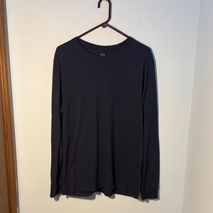 GAP Navy Blue Long Sleeve Men's Crewneck Tee